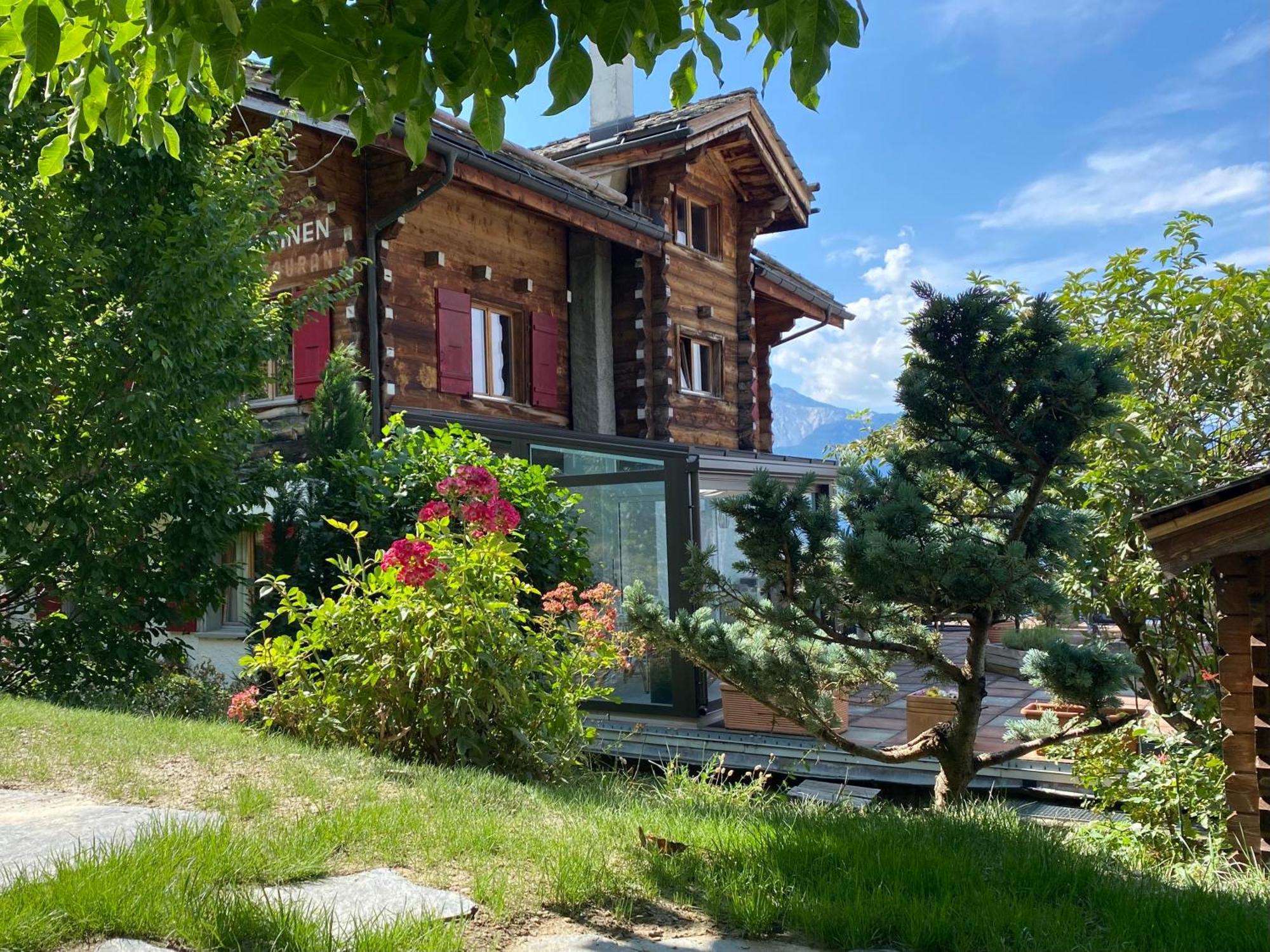 Bed and Breakfast La Demeure Des Elfes Albinen Esterno foto